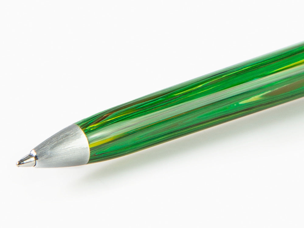 Stylo bille Montegrappa Zero Zodiac Virgo, Vert, Acier inoxydable, ISZEZBIP-G8