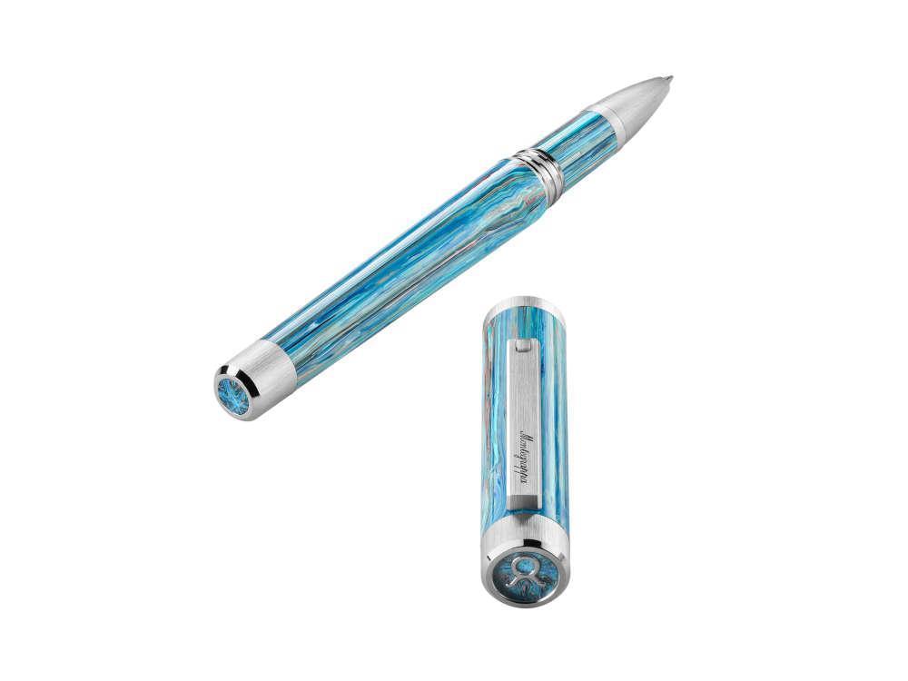 Roller Montegrappa Zero Zodiac Taurus, Montegrappite, Bleu, ISZEZRIP-A1