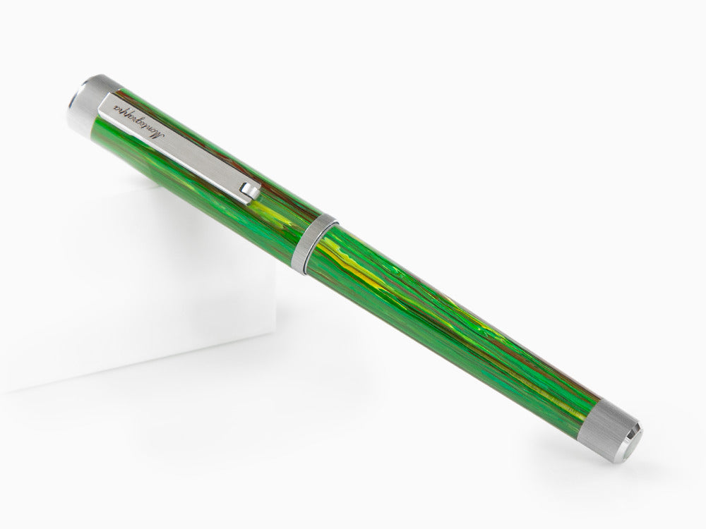 Roller Montegrappa Zero Zodiac Virgo, Montegrappite, Vert, Acier, ISZEZRIP-G8