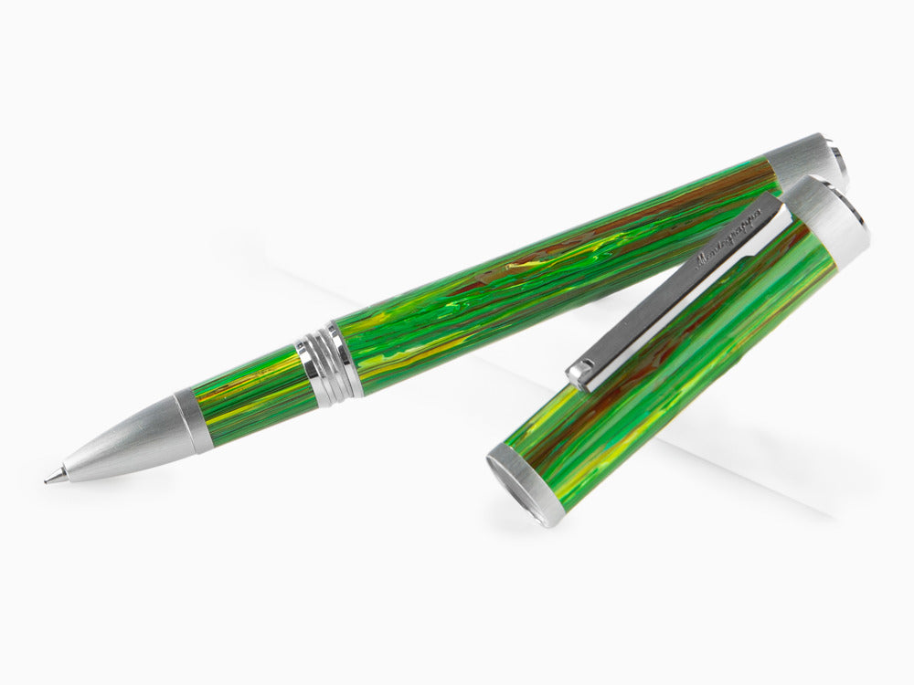 Roller Montegrappa Zero Zodiac Virgo, Montegrappite, Vert, Acier, ISZEZRIP-G8