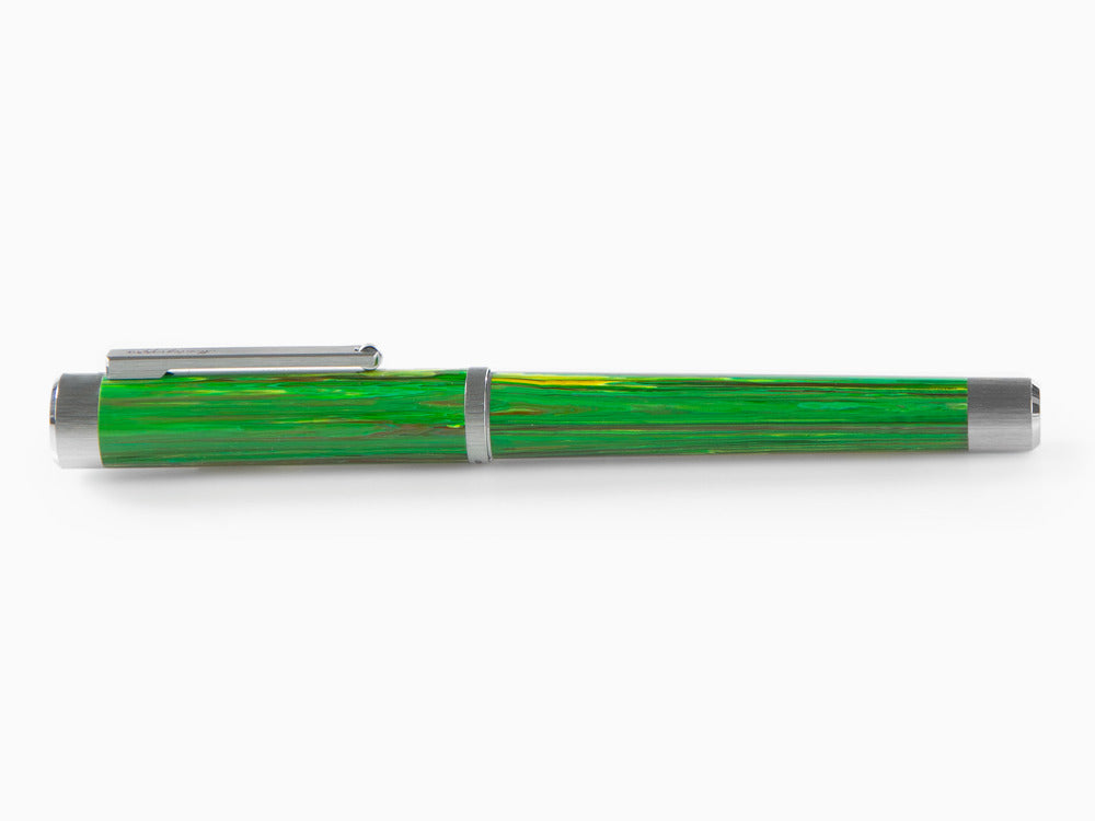Roller Montegrappa Zero Zodiac Virgo, Montegrappite, Vert, Acier, ISZEZRIP-G8