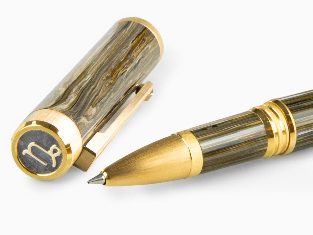 Roller Montegrappa Zero Zodiac Capricorn, Montegrappite, Plaqué or, ISZEZRIY-M3