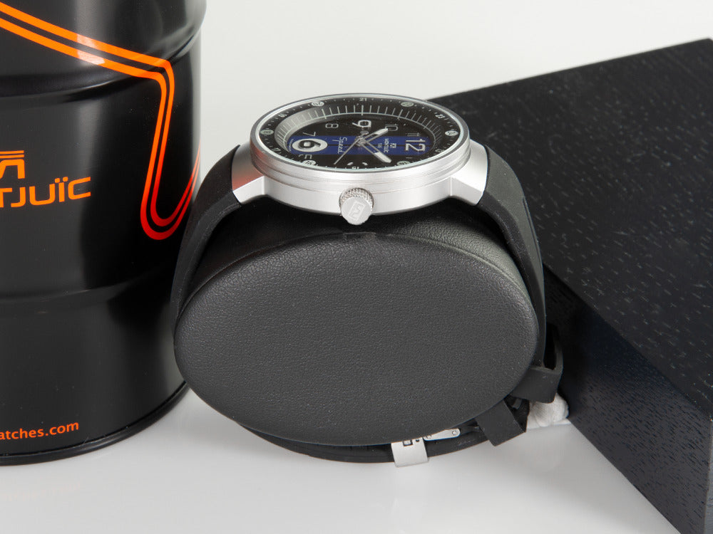 Montre à Quartz Montjuic Sport, Acier Inoxydable 316L, Noir, 43 mm, MJ1.0703.S