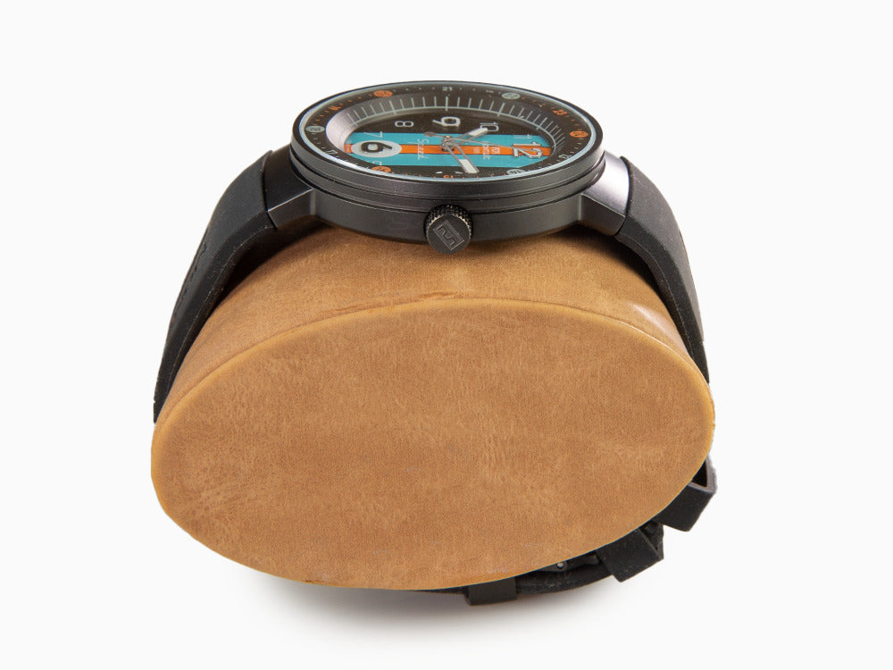 Montre à Quartz Montjuic Special, Acier Inoxydable 316L, Noir, 43 mm, MJ1.1201.B