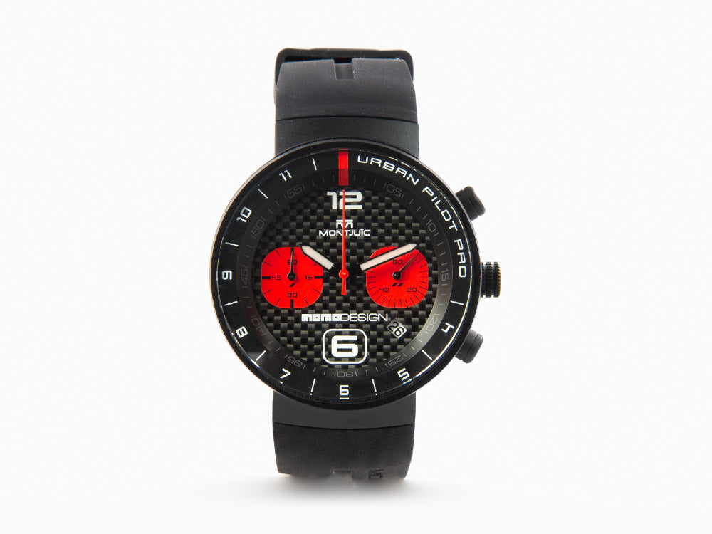 Montre à Quartz Montjuic X Momo Design Urban Pilot Red, MJ2.1007MOMO.B