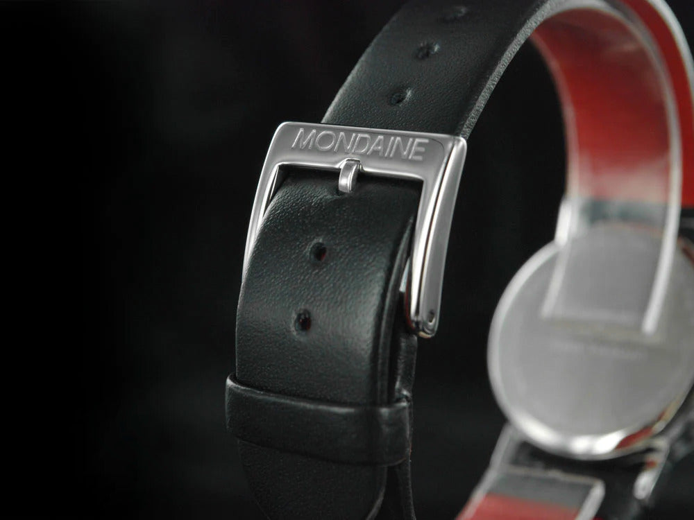 Montre à quartz Mondaine SBB Classic, Acier inoxydable poli, Verre minéral