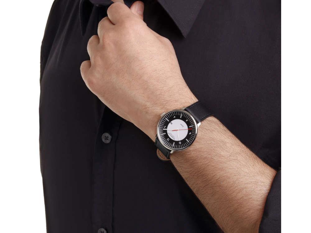 Montre à Quartz Solar Mondaine Doppio, Blanc, 41 mm, MLE.41920.LBV