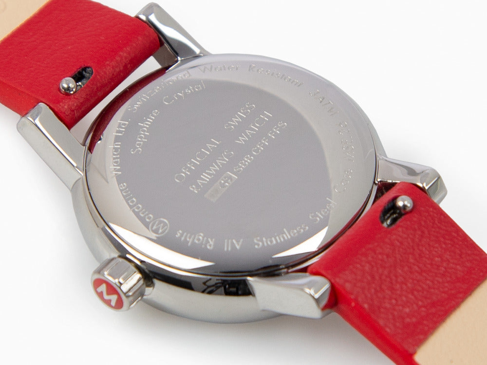 Montre à Quartz Mondaine SBB Evo2 Petite, Blanc, 26mm, Cuir, MSE.26110.LC