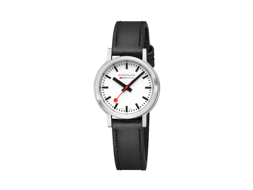 Montre à Quartz Mondaine SBB Stop2go, Blanc, 34 mm, 3 atm, MST.3401B.LBV.SET