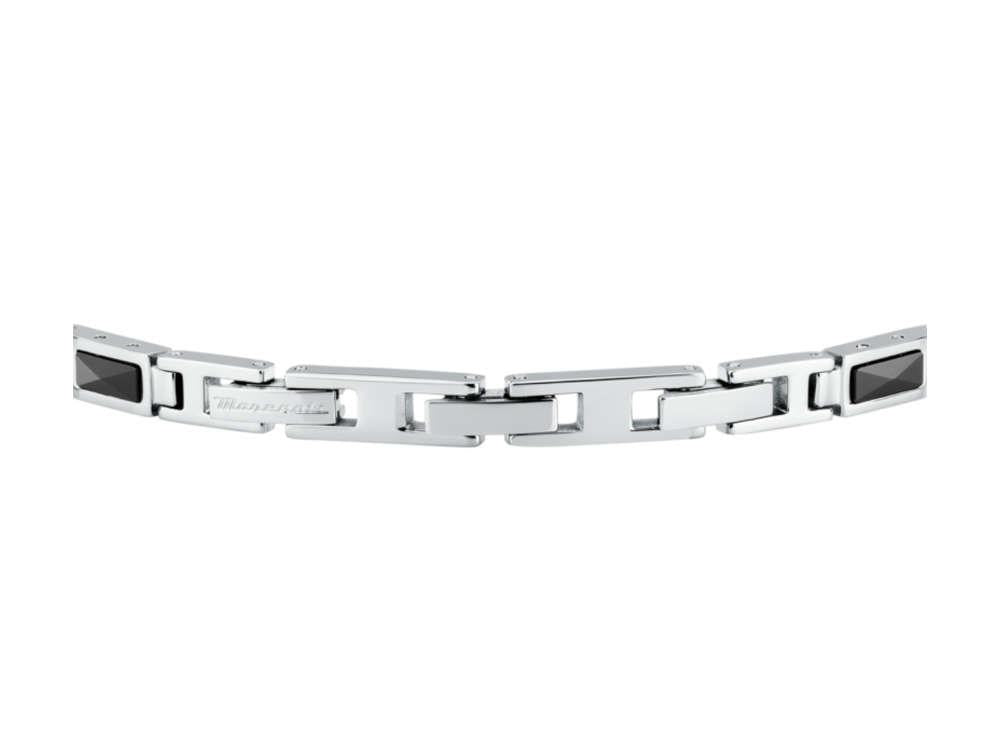 Bracelet Maserati Gioielli Ceramic, Acier, Noir, JM226ATZ79