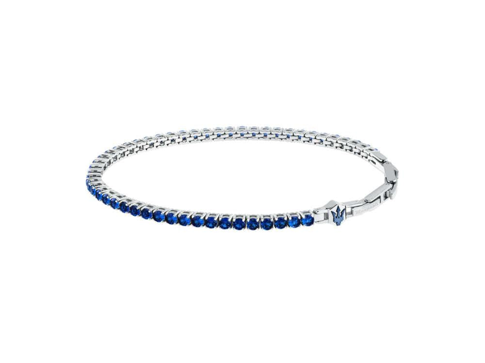Bracelet Maserati Gioielli Tennis, Acier, Bleu, JM425AVC11