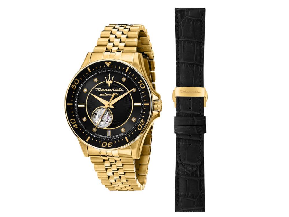 Montre Automatique Maserati Sfida, Noir, 44 mm, Édition Spéciale R8823140012