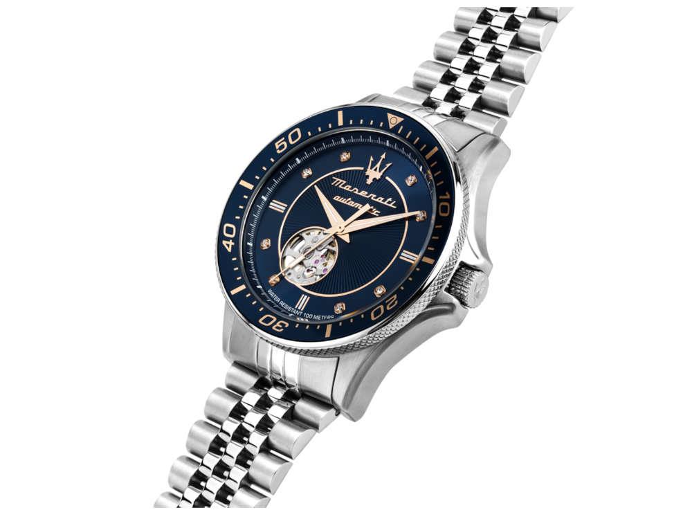 Montre Automatique Maserati Sfida, Bleu, 44 mm, Édition SpécialeR8823140013