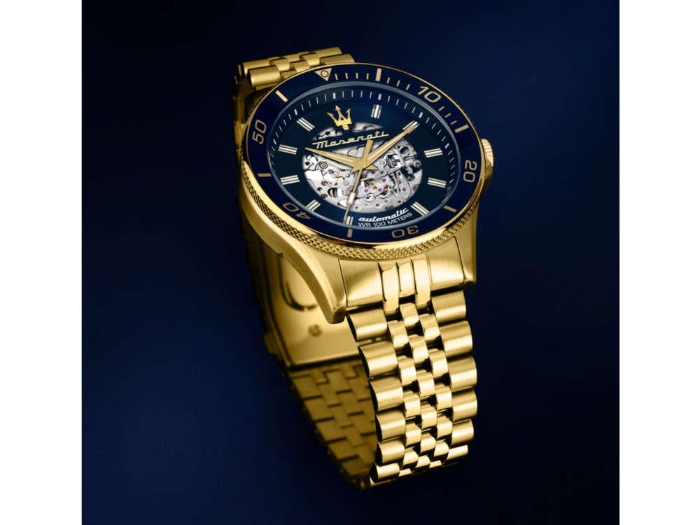 Montre Automatique Maserati Sfida, Bleu, 44 mm, Édition Spéciale, R8823140017