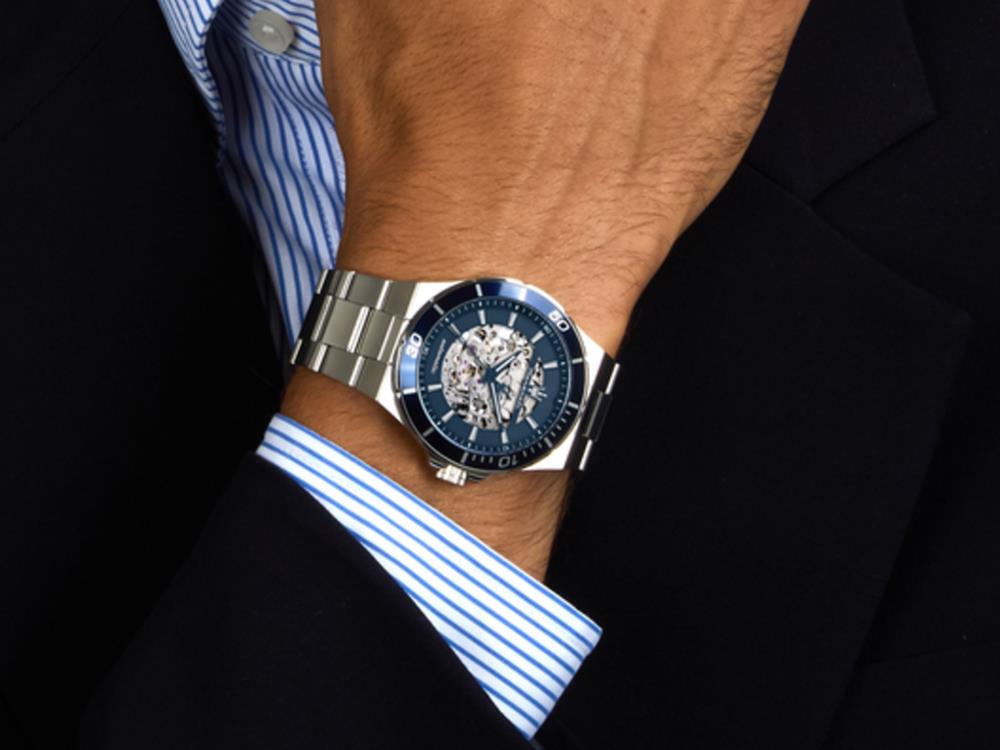 Montre Automatique Maserati Sfida, Bleu, 41 mm, Verre minéral, R8823140019