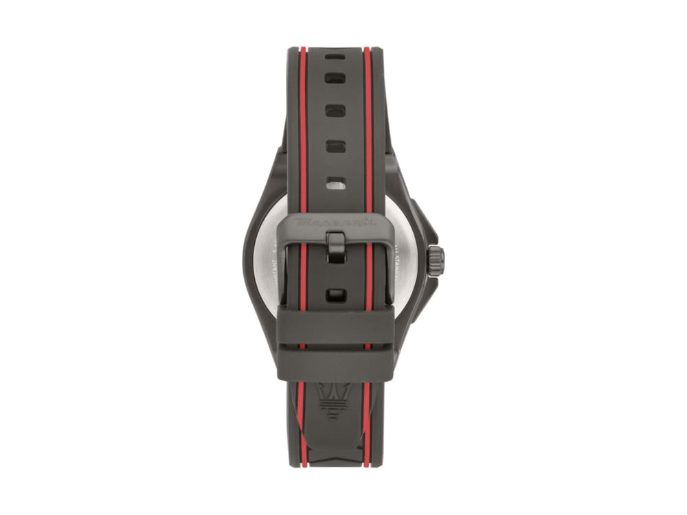 Montre à Quartz Maserati Velocitá Slim, PVD Gun Metal, Gris, 40 mm, R8851153004