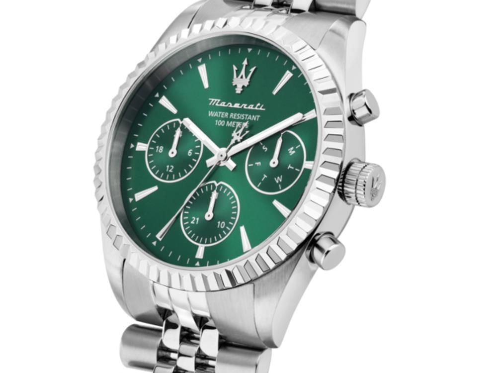 Montre à Quartz Maserati Competizione, Vert, 41 mm, Verre minéral R8853100052