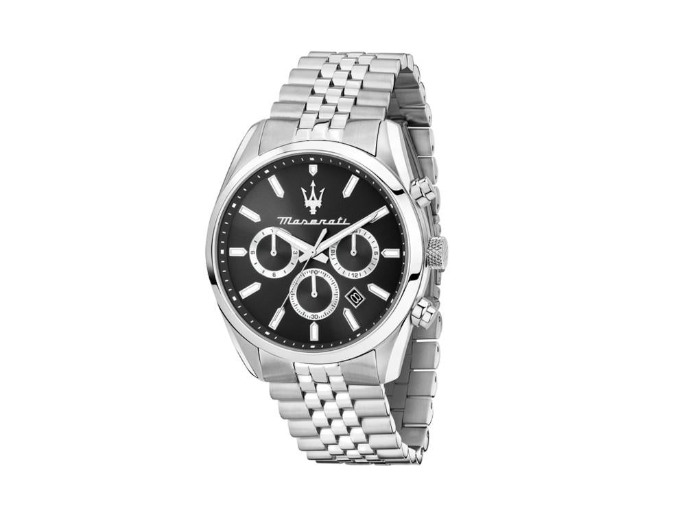 Montre à Quartz Maserati Attrazione, Noir, 43 mm, Verre minéral, R8853151022