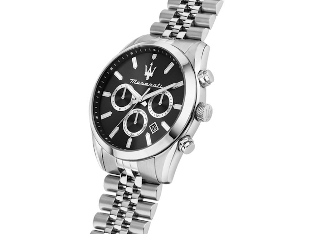 Montre à Quartz Maserati Attrazione, Noir, 43 mm, Verre minéral, R8853151022