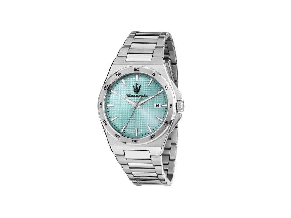 Montre à Quartz Maserati Velocitá, Bleu Clair, 40 mm, R8853153002