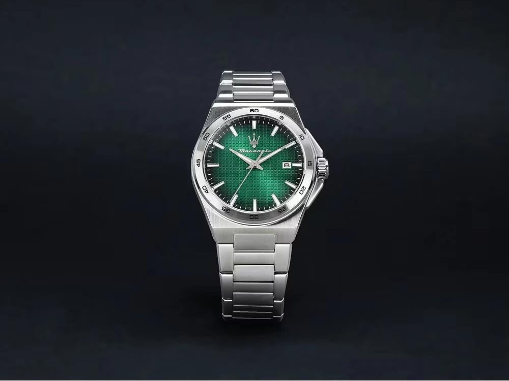 Montre à Quartz Maserati Velocitá Slim, Vert, 40 mm, R8853153003