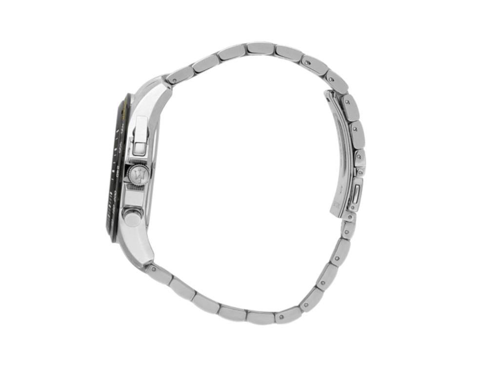 Montre à Quartz Maserati Traguardo, Noir, 45 mm, Verre minéral, R8873612042