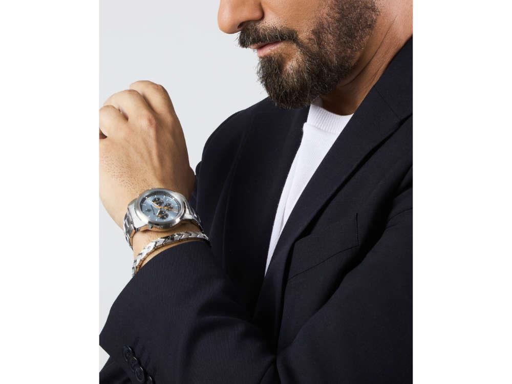 Montre à Quartz Maserati Successo, Bleu Clair, 42 mm, Verre minéral R8873621045