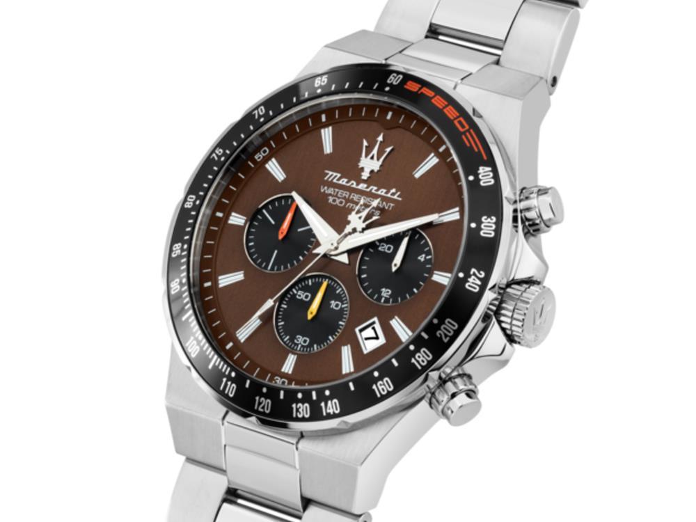 Montre à Quartz Maserati Sfida, Marron, 41 mm, Verre minéral, R8873640026