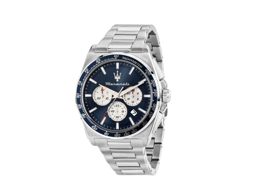 Montre à Quartz Maserati Velocitá, Bleu, 43 mm, R8873652005