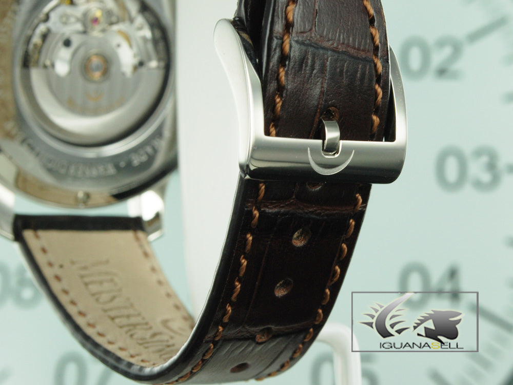 Montre Meistersinger N3, ETA 2824-2, 43mm. Bracelet en cuir, AM903-SG02