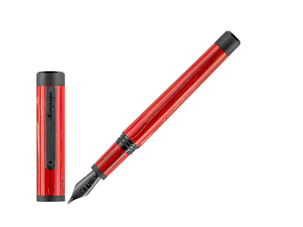 Stylo Plume Montegrappa Zero Zodiac Aries, Acier revêtement, ISZEZ-IC-R3