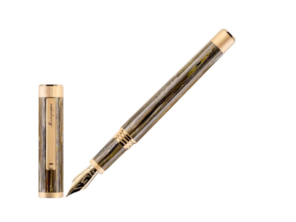 Stylo Plume Montegrappa Zero Zodiac Capricorn, 14K, Lim Ed. ISZEZ-4Y-M3