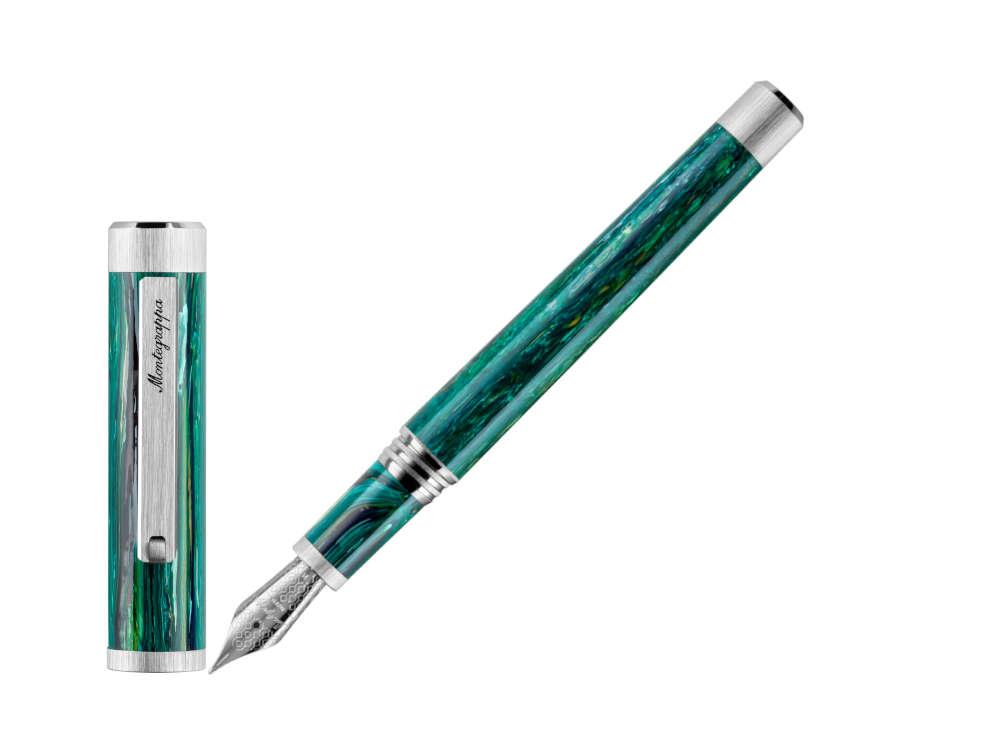 Stylo Plume Montegrappa Zero Zodiac Sagittarius, Acier, ISZEZ-IP-G10