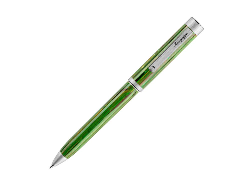 Stylo bille Montegrappa Zero Zodiac Virgo, Vert, Acier inoxydable, ISZEZBIP-G8