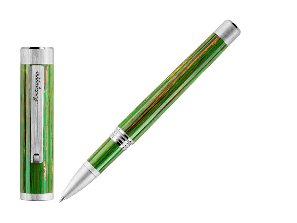 Roller Montegrappa Zero Zodiac Virgo, Montegrappite, Vert, Acier, ISZEZRIP-G8