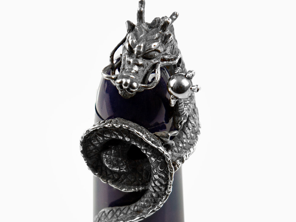 Nakaya Dragon II Stopper, Argent, Or 18k