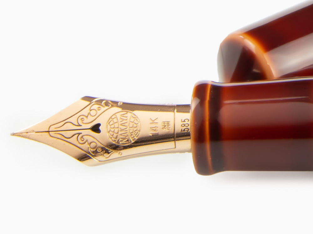 Stylo Plume Nakaya Cigar Toki-Tamenuri, Piccolo, Ébonite