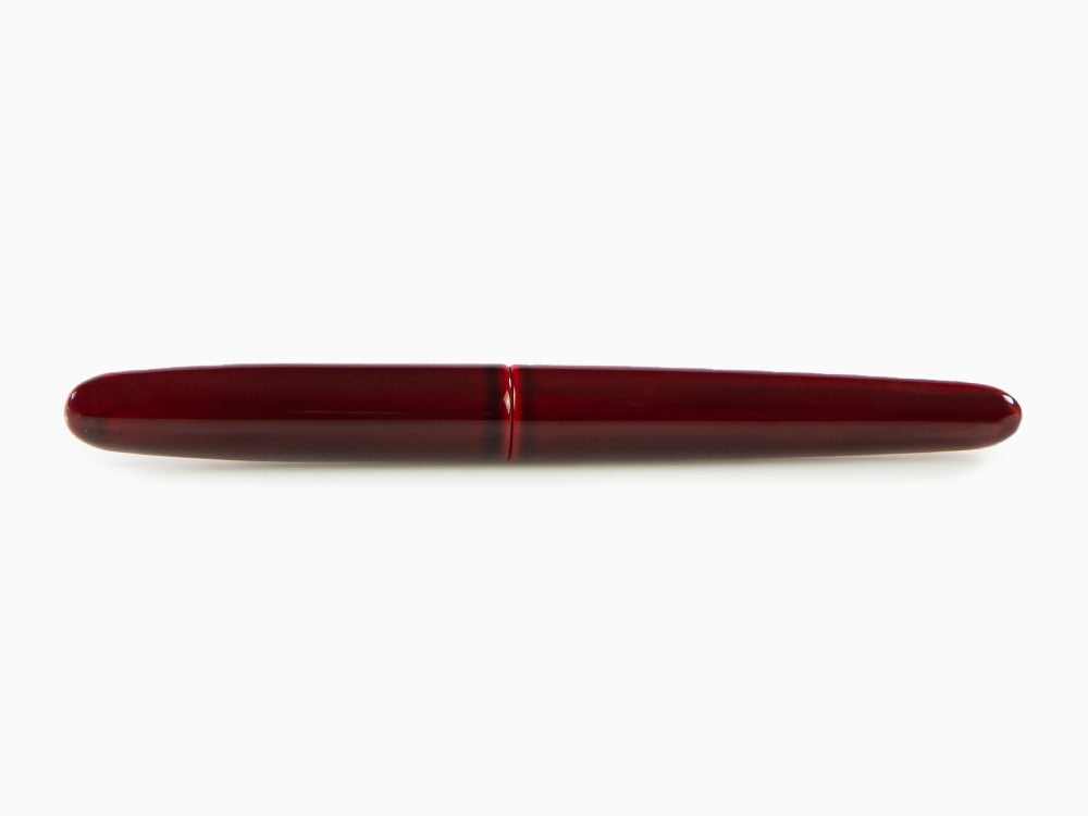 Stylo Plume Nakaya Cigar Portable, Aka-Tamenuri, Or 14k, Plume Italic
