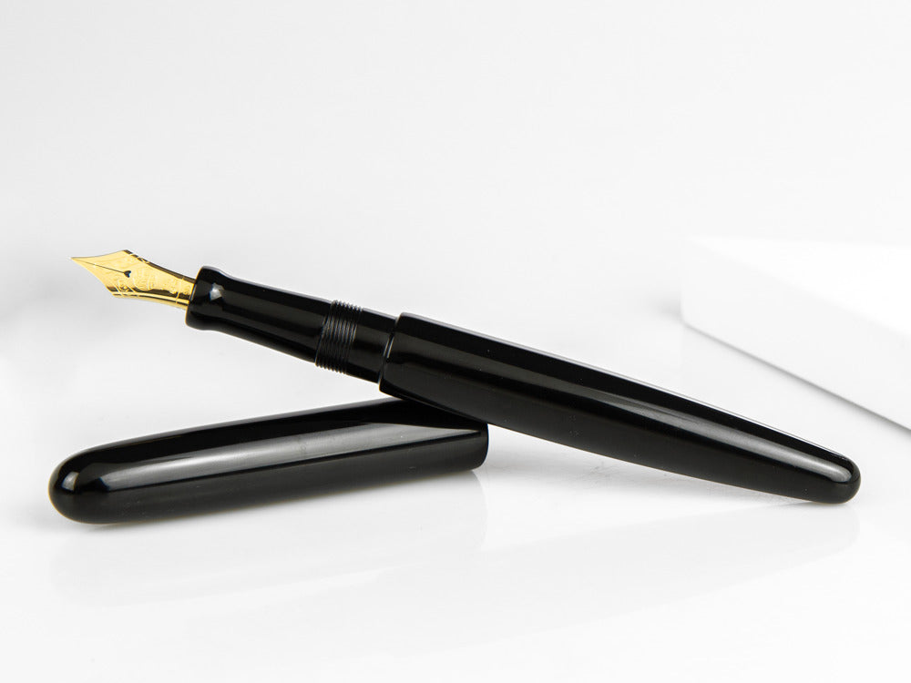 Stylo Plume Nakaya Cigar Kuro-Roiro Long, Noir, Ebonite