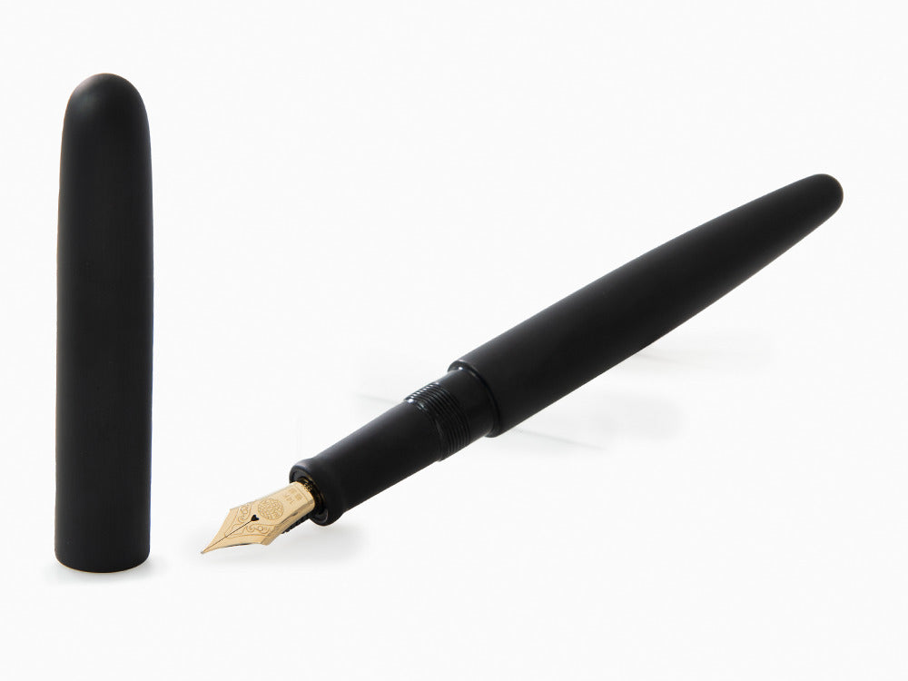 Stylo Plume Nakaya Cigar Long, Black Hairline, Ebonite