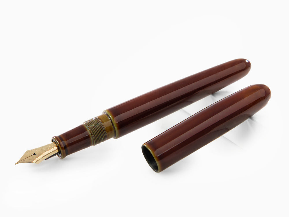 Stylo Plume Nakaya Cigar Heki-Tamenuri, Portable, Ebonite