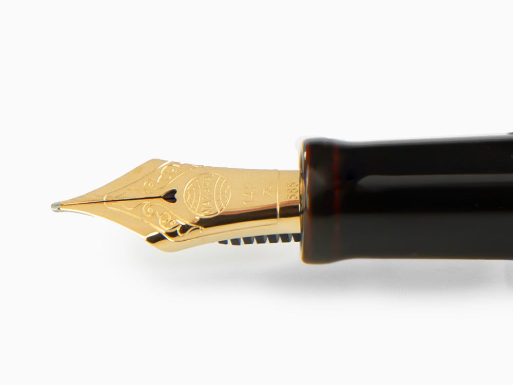 Stylo Plume Nakaya Cigar Long Kuro-Tamenuri, Ebonite, Laque Urushi