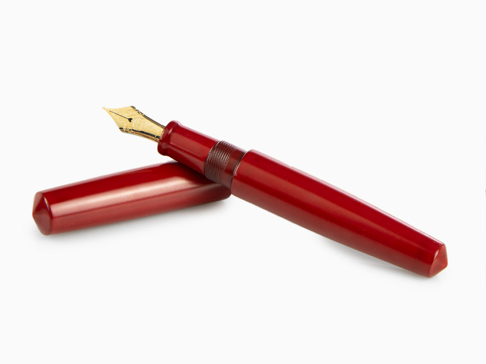 Stylo Plume Nakaya Cigar Piccolo, Shu-nurippanashi, Or 14k