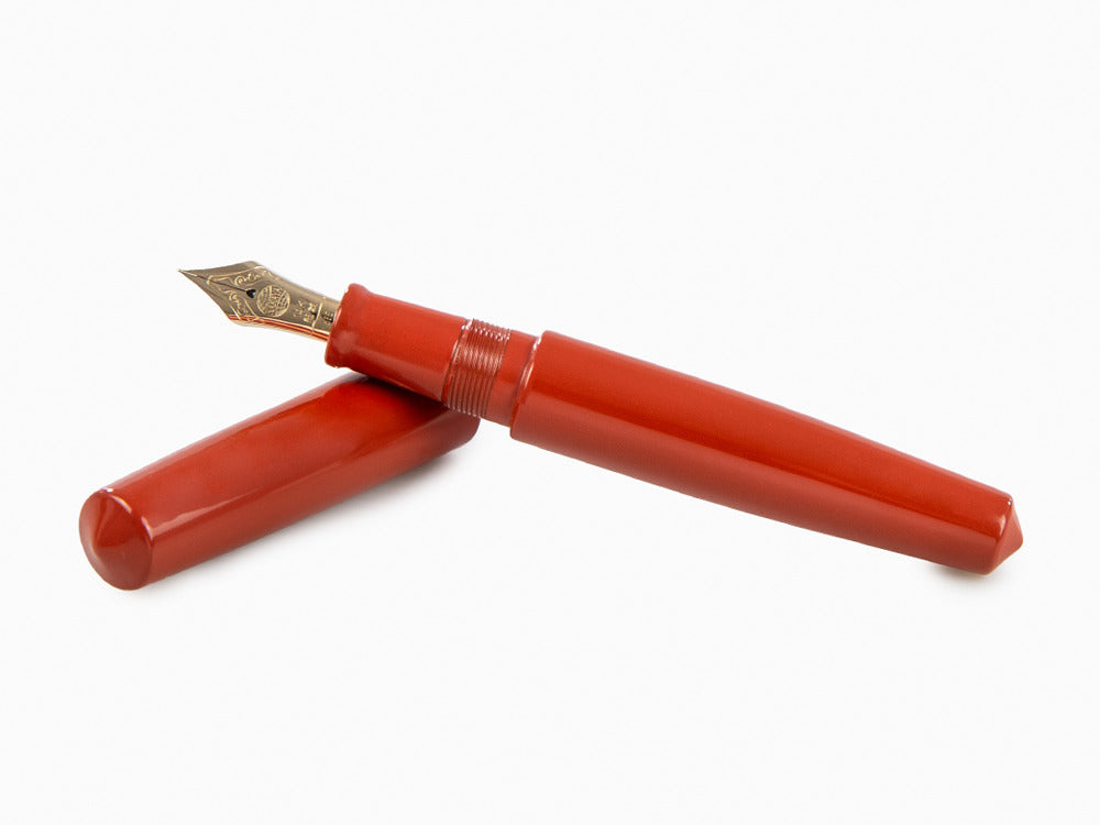 Stylo Plume Nakaya Cigar Piccolo Arai Shu, Ebonite, Laque Urushi