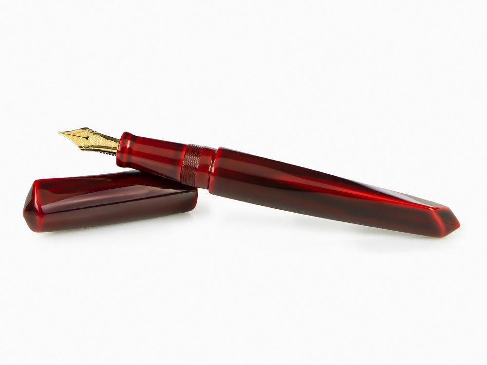 Stylo Plume Nakaya Dorsal Fin Ver.2 Aka-Tamenuri, Ebonite, Laque Urushi