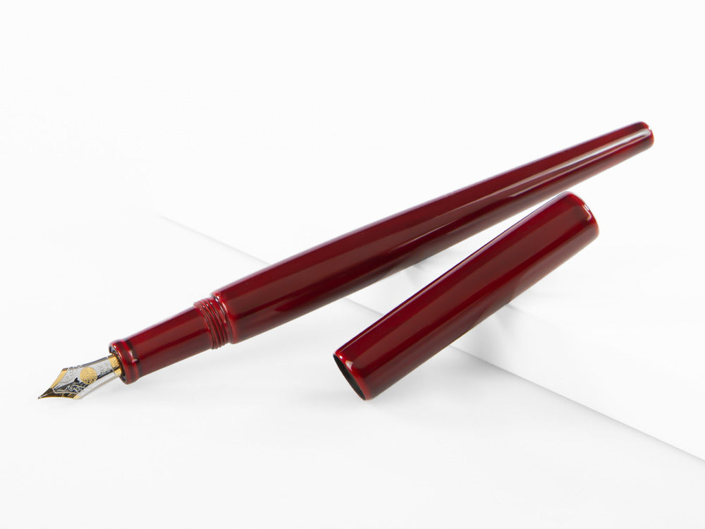 Stylo Plume Nakaya Desk, Aka-Tamenuri, Or 14K bicolore