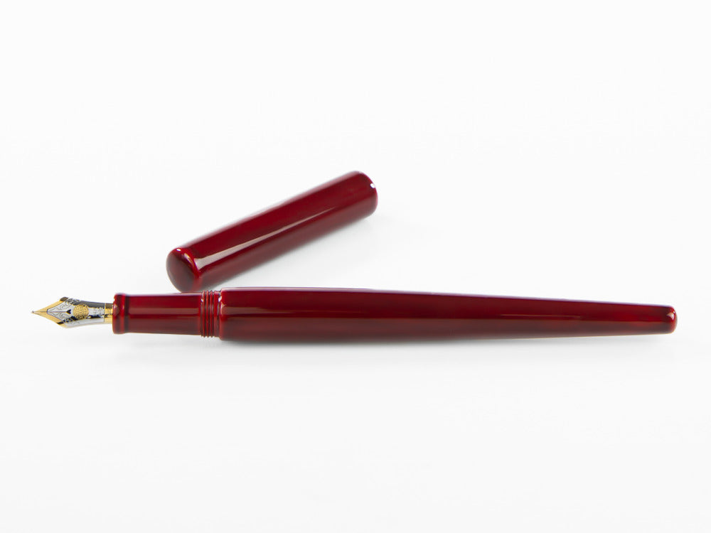 Stylo Plume Nakaya Desk, Aka-Tamenuri, Or 14K bicolore
