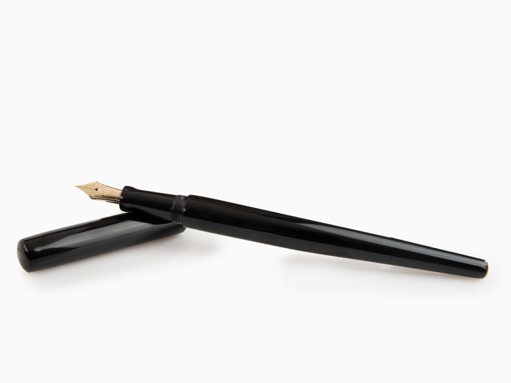 Stylo Plume Nakaya Desk Kuro-Roiro, Noir, Ebonite, Or 14k,