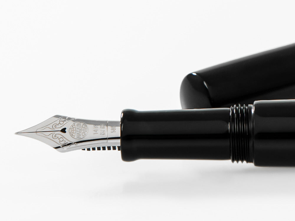 Stylo Plume Nakaya Desk, Kuro-Roiro, Noir, Or 14k rodhium