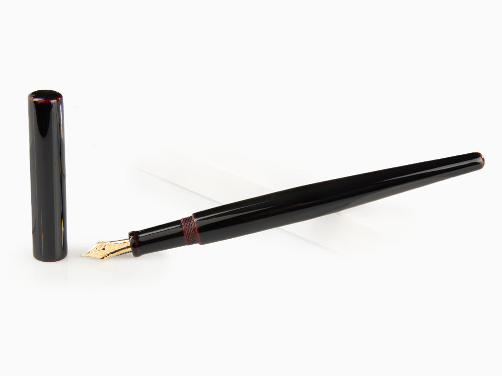 Stylo Plume Nakaya Desk, Kuro Tamenuri, Laque urushi sur ébonite